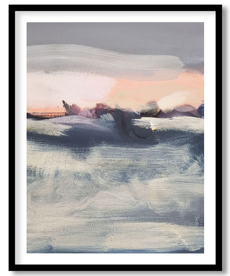 Abstract pale light landscape