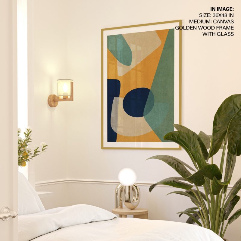 Abstract Overlapping Shapes – Wall Art