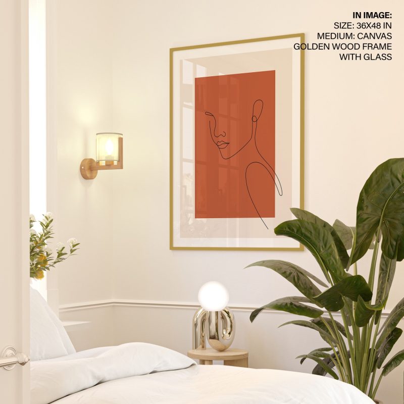 Minimalist Woman's Face – Wall Decor