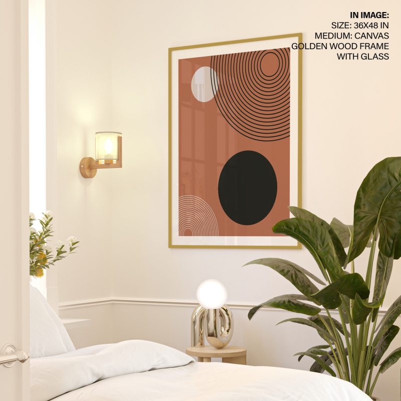 Abstract Solid Concentric Circles – Wall Painting