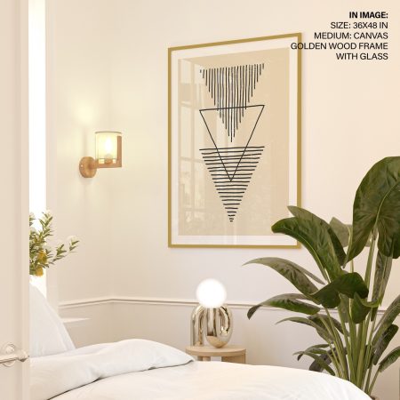 Minimalist Geometric Triangles Lines – Wall Decor