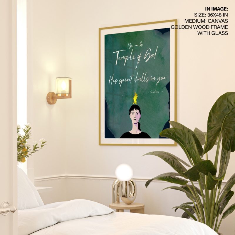 You are the Temple of God His spirit dwells in you I – Wall Art