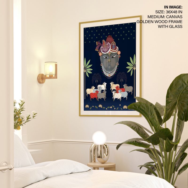 Shri Krishna Gau Mata – Wall Decor