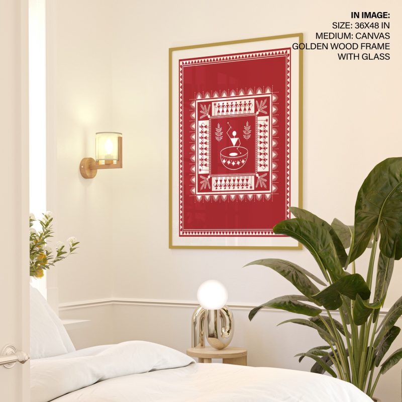 Warli Dancing and Grinding – Wall Art