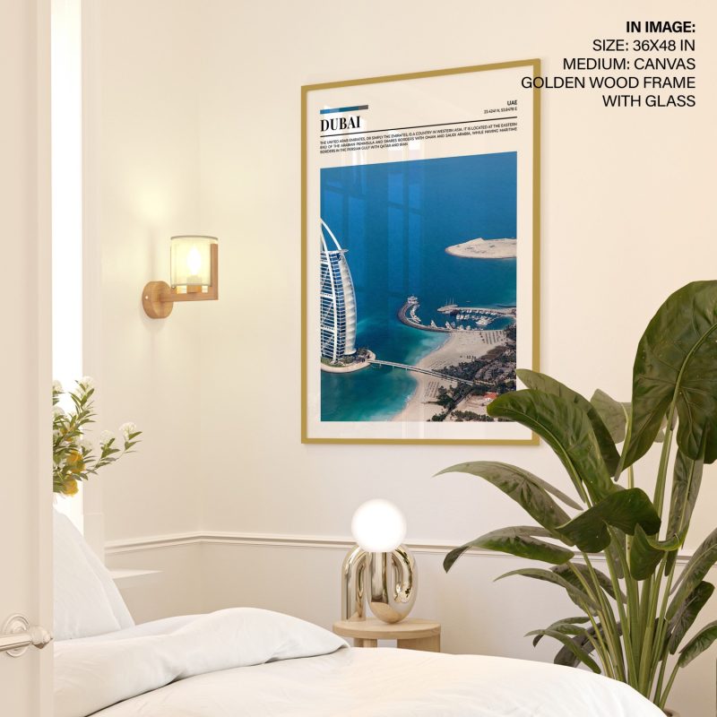 Modern Aerial Burj Al Arab Dubai – Wall Hanging