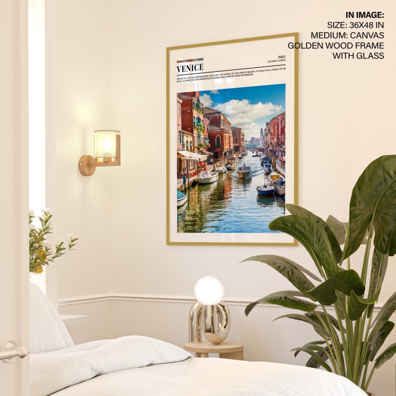Nature Venice Canal Boats – Wall Painting
