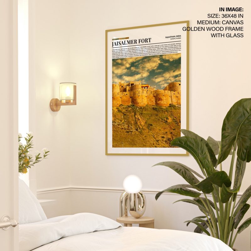 Nature Jaisalmer Fort Cloudy Sky – Wall Painting
