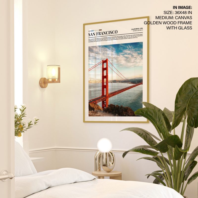 SAN FRANCISCO - Golden Gate Bridge Facts – Wall Art