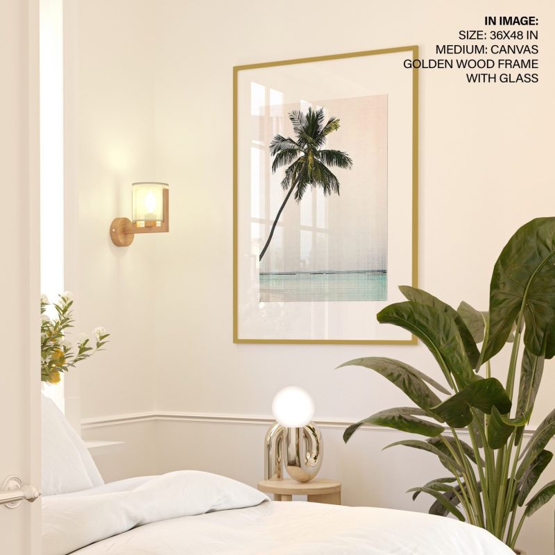 Nature Palm Tree Turquoise Ocean – Home Decor