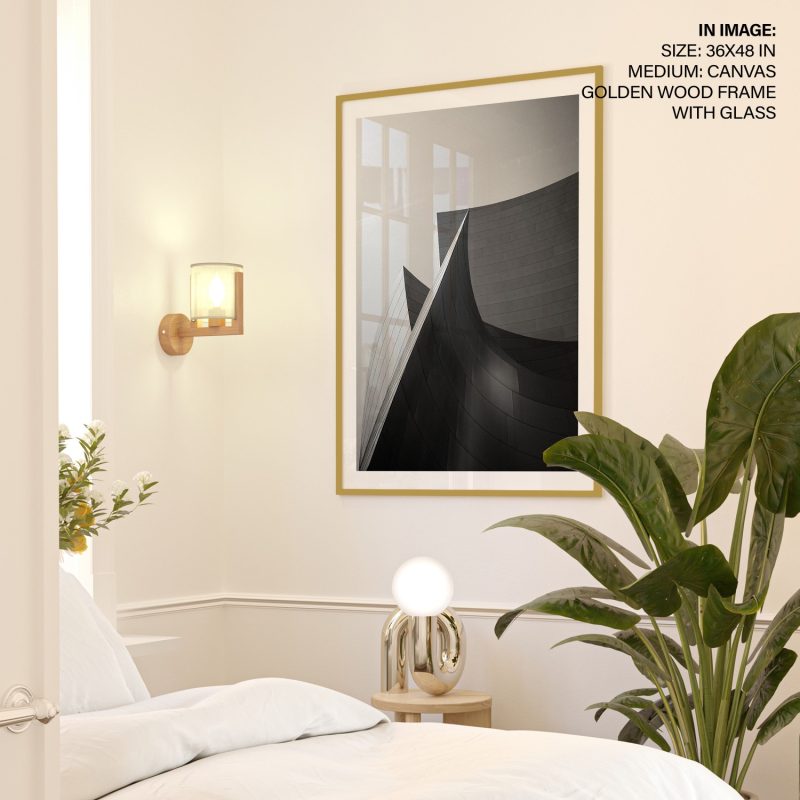 Modern Curved Building – Wall Decor