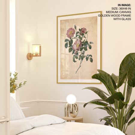 Rosier d'Amour, from La Couronne Des Roses - Pressed Vintage Botanical