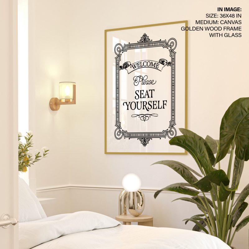 WELCOME Please SEAT YOURSELF - Welcome Sign – Wall Decor