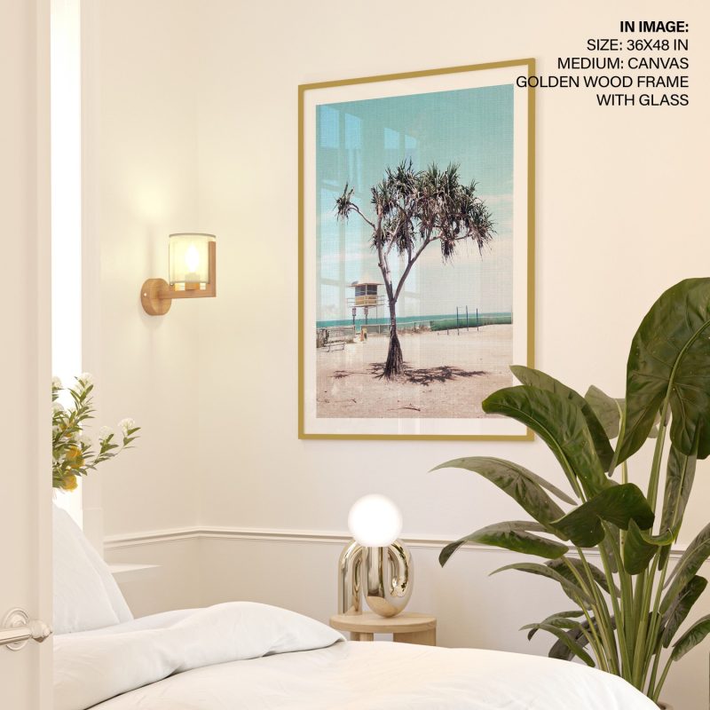 Nature Pandanus Tree Beach Tower – Wall Painting