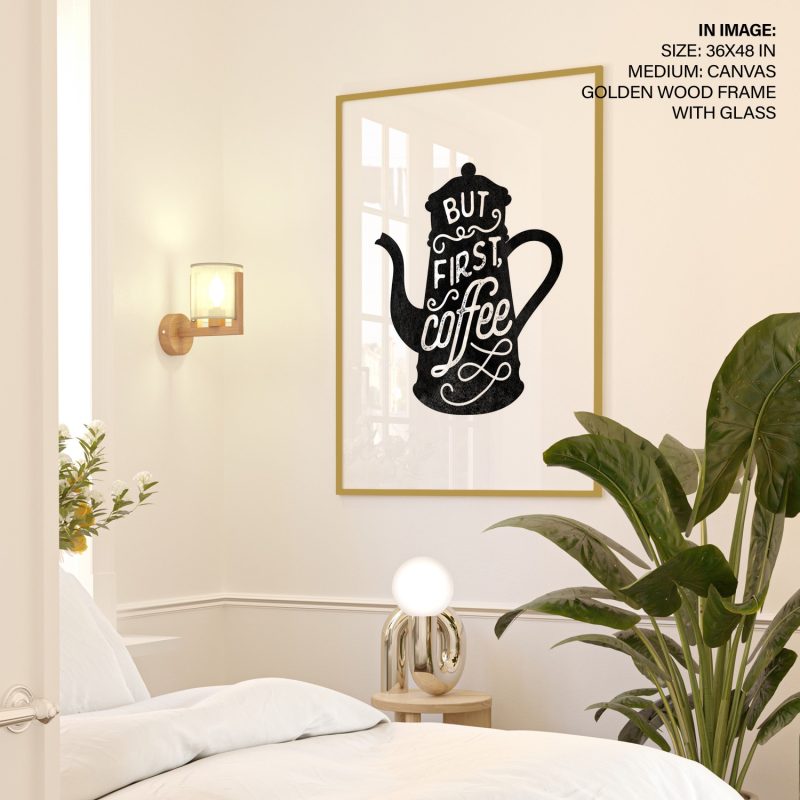 BUT FIRST, coffee - Coffee Quote – Wall Hanging