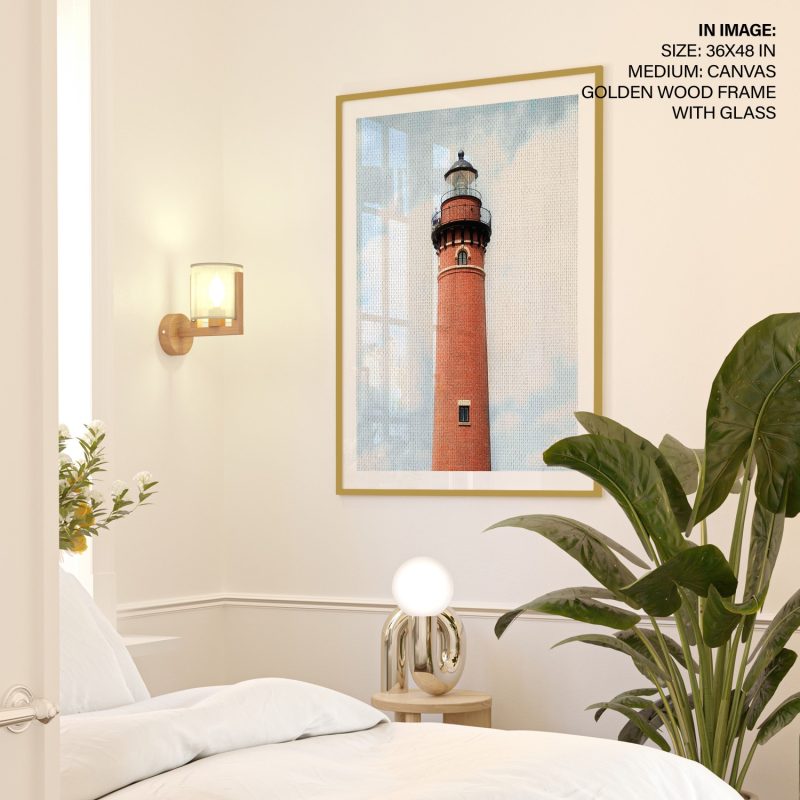 Nature Tall Brick Lighthouse – Wall Hanging