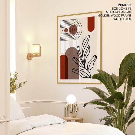 Abstract Geometric Botanical – Wall Decor