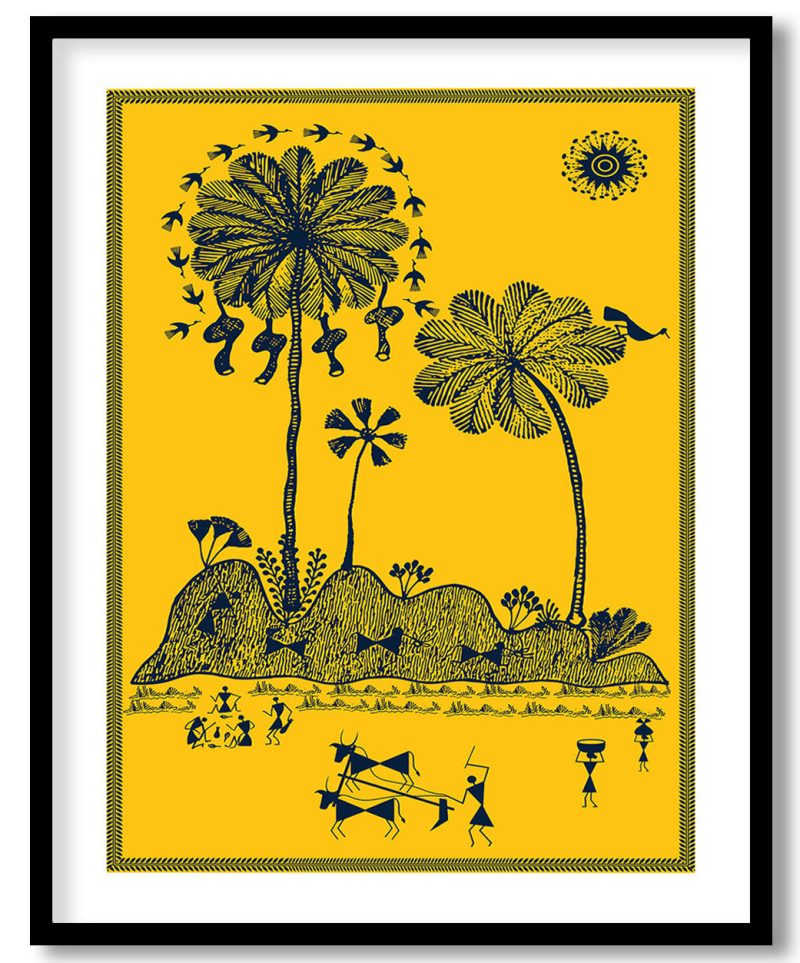 Traditional farming warli