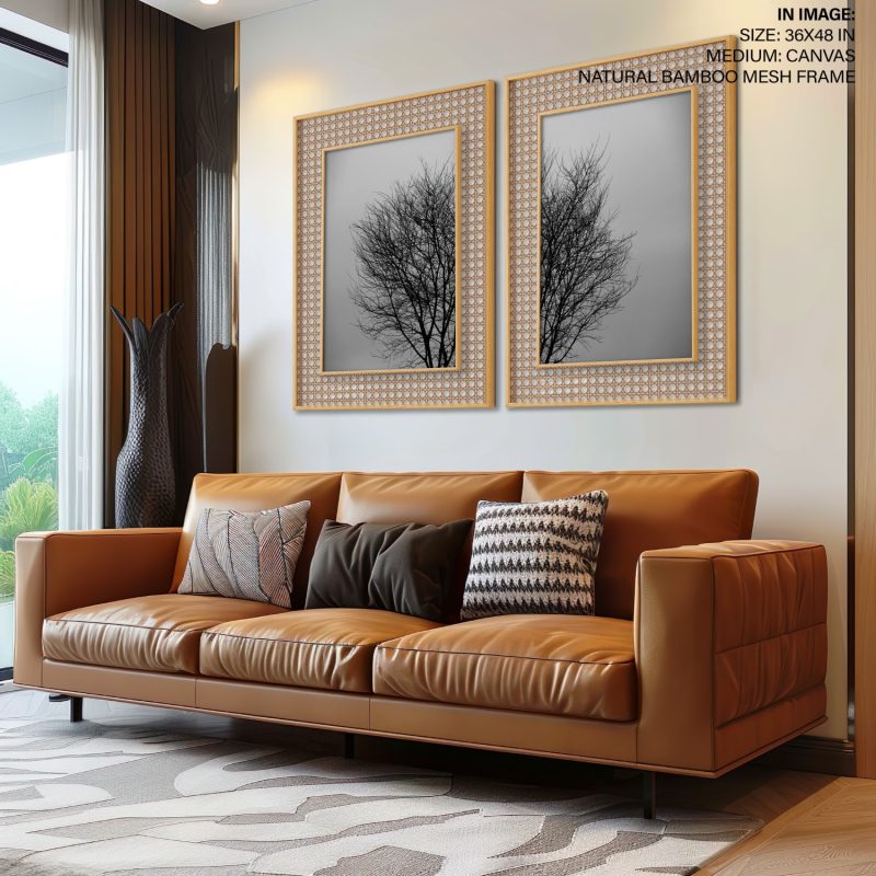 Nature Bare Branches Gray Sky – Wall Art