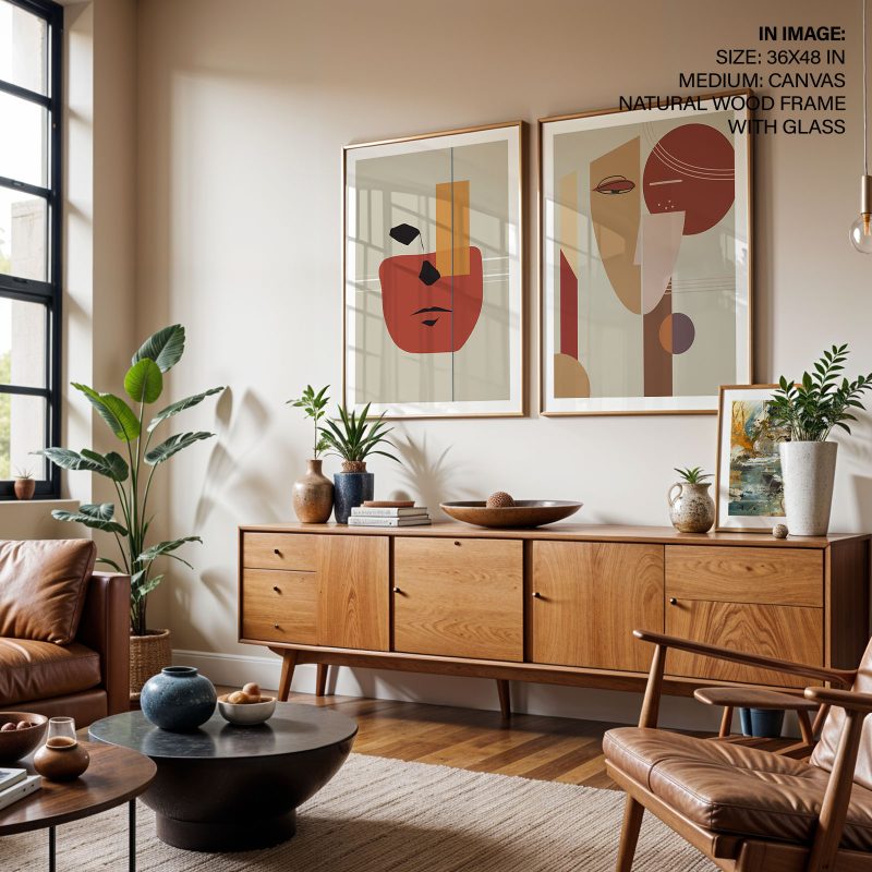 Abstract Two Faces – Wall Decor