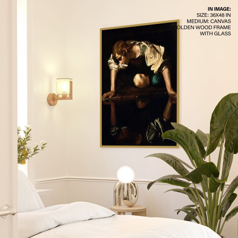 Narcissus by Caravaggio (1599)