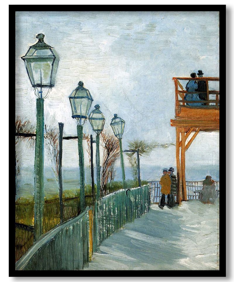 Belvedere Overlooking Montmartre by Vincent van Gogh (1886)