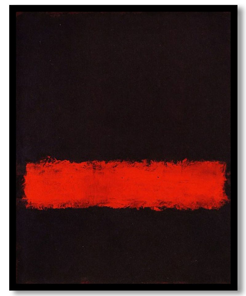 Black, Red and Black by Mark Rothko (1968)