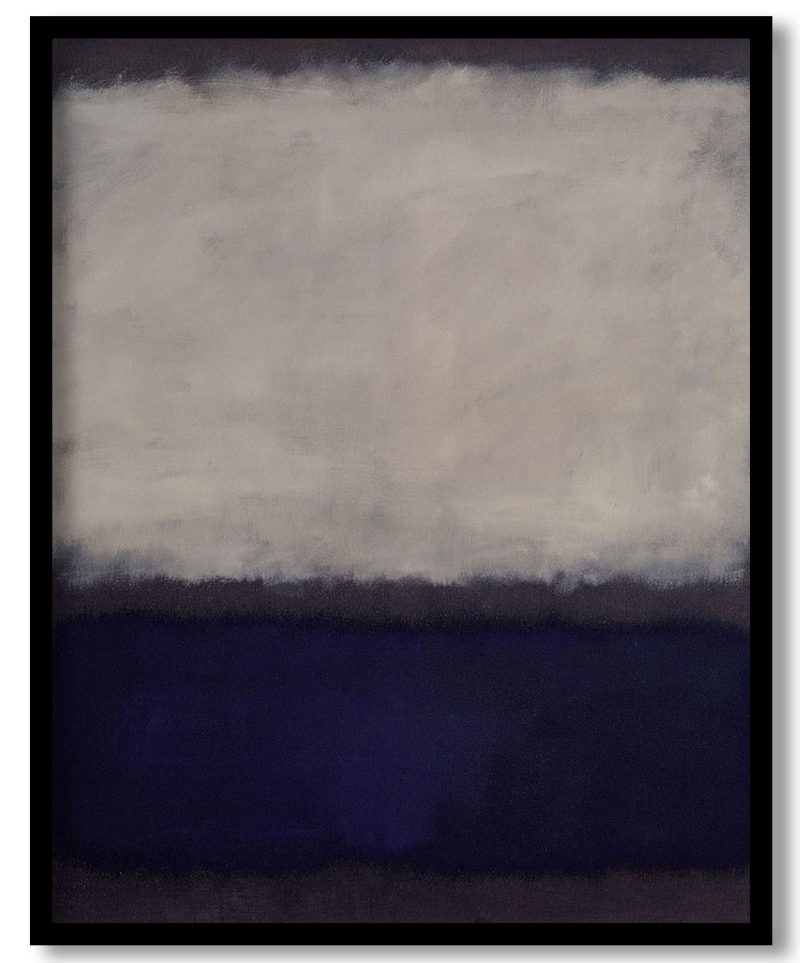 Blue and gray by Mark Rothko (1962)
