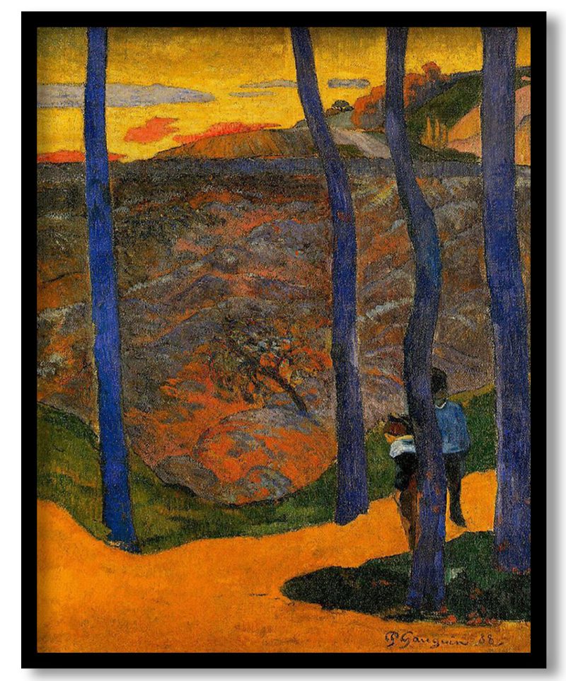 Blue trees by Paul Gauguin (1888)
