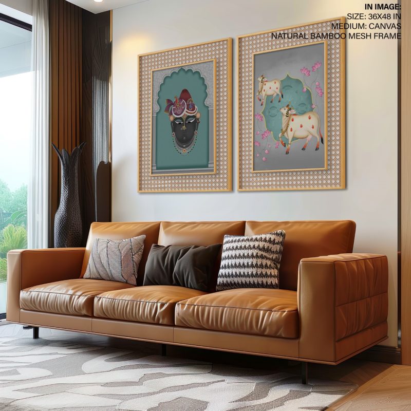 Shri Krishna Roop Gau Kamal – Wall Painting