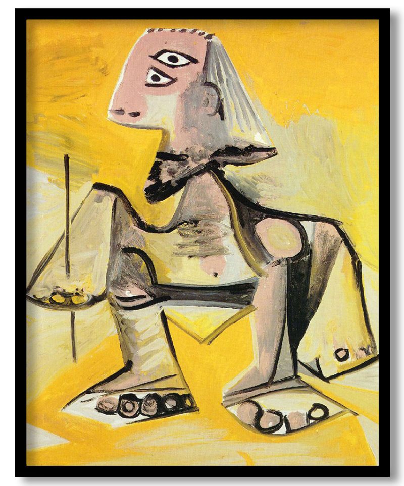 Crouching man by Pablo Picasso (1971)