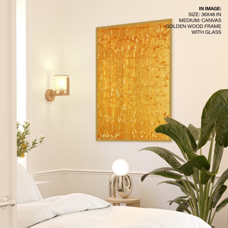 Gold Leaf on Panel by Yves Klein (1961)