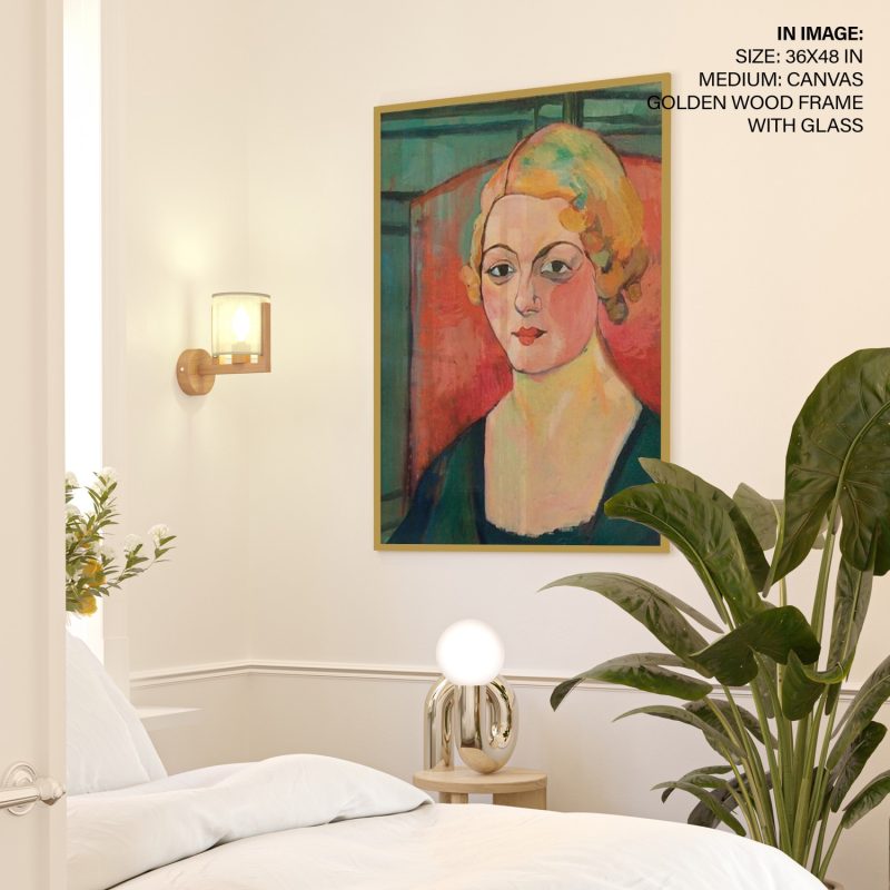 Portrait of Geneviève Camax-Zoegger by Suzanne Valadon (1936)