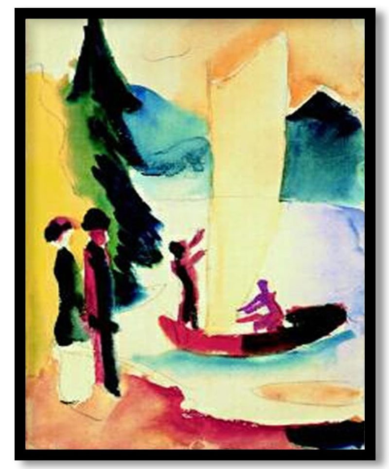 Gelbes Segel by August Macke