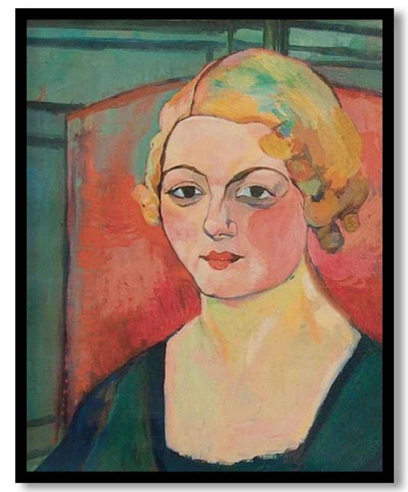 Portrait of Geneviève Camax-Zoegger by Suzanne Valadon (1936)