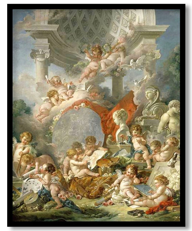 Geniuses of Arts by Francois Boucher (1761)