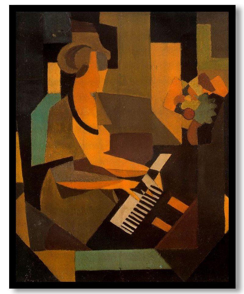 Georgette at the Piano by Rene Magritte (1923)