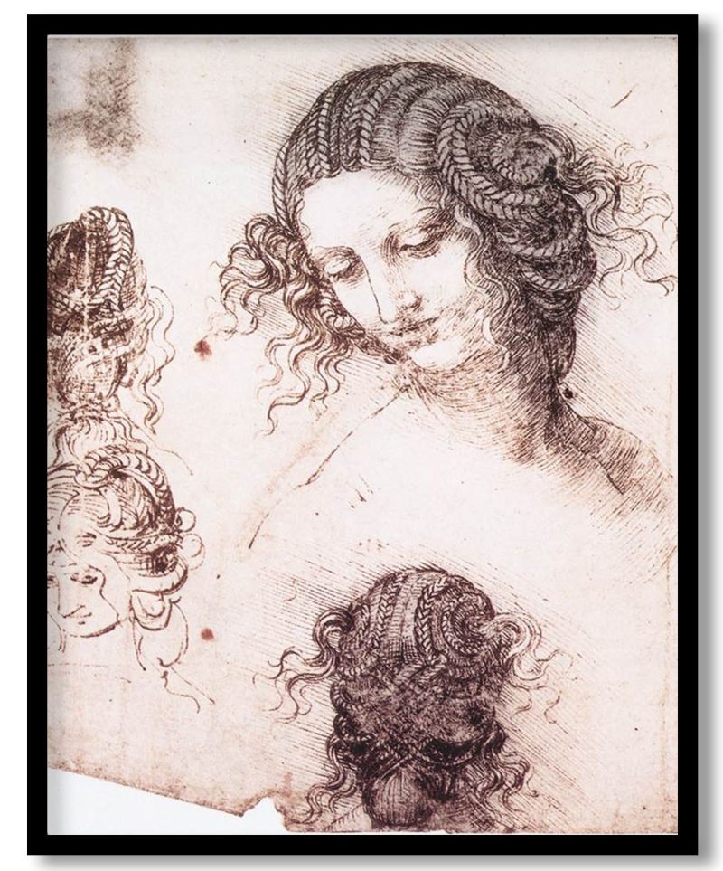Head of Leda by Leonardo da Vinci (1505)