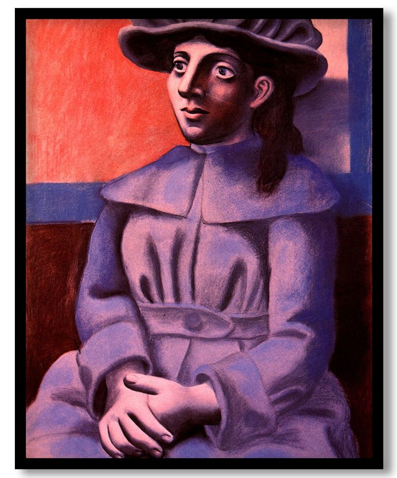 Girl in a Hat with Her Arms Crossed by Pablo Picasso (1920)