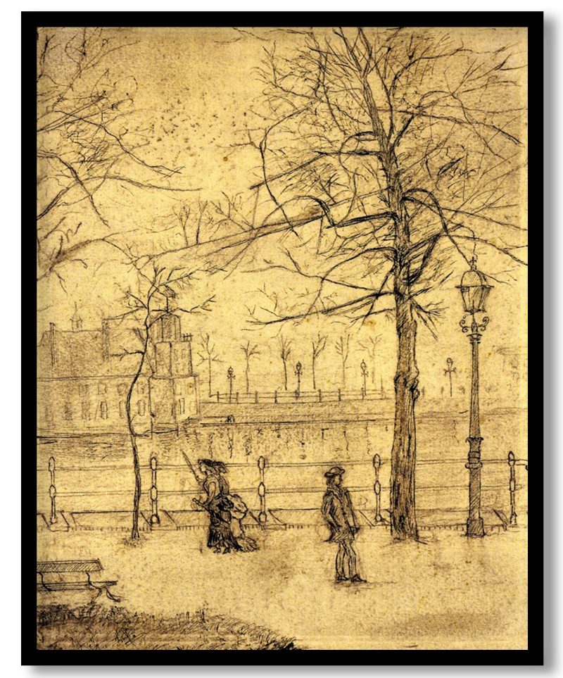 Lange Vijverberg, Hague by Vincent van Gogh (1883)