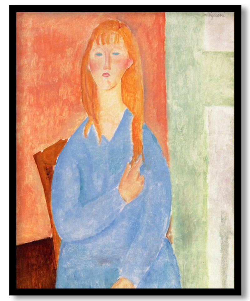 Girl in Blue by Amedeo Modigliani (1919)