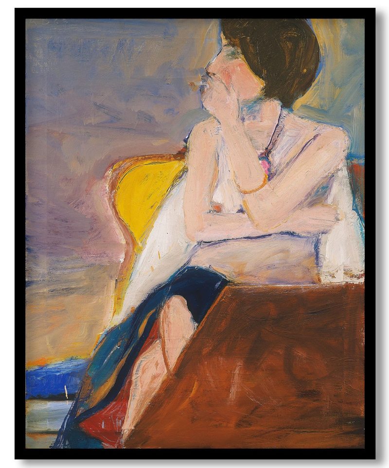 Girl Smoking by Richard Diebenkorn (1963)