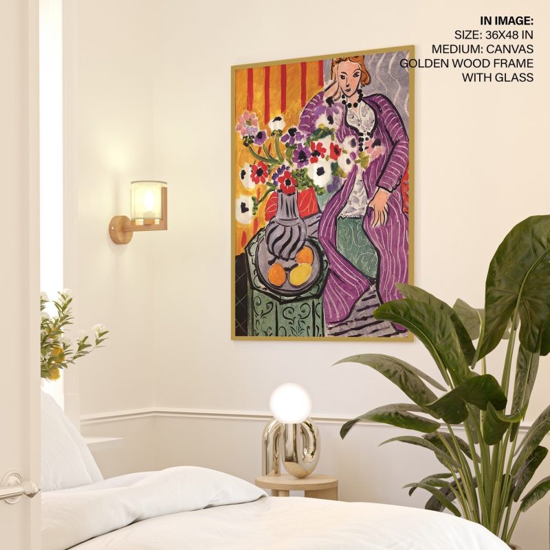 Purple Robe and Anemones by Henri Matisse (1937)