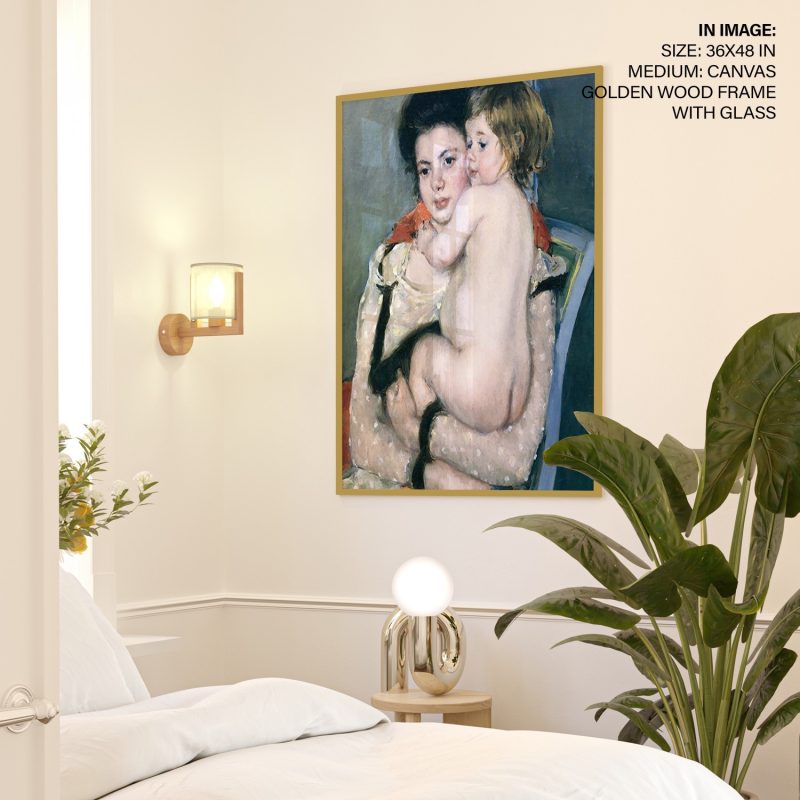 Reine Lefebvre Holding a Nude Baby by Mary Cassatt (1902 1903)