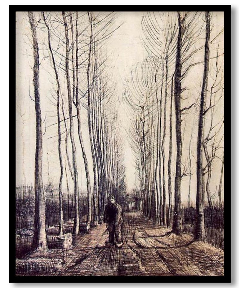 Poplar Trees by Vincent Van Gogh (1884)
