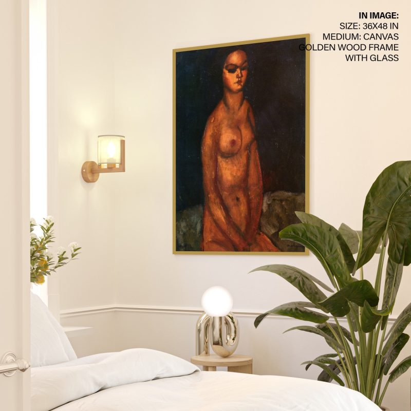 Seated nude by Amedeo Modigliani (1908)