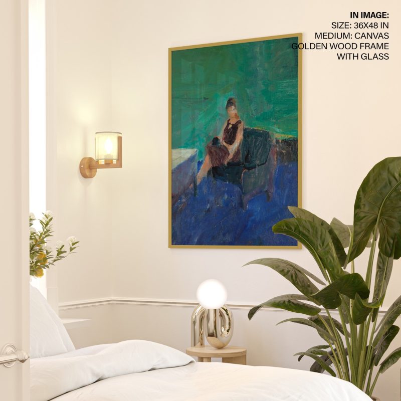 Seated Woman, Green Interior by Richard Diebenkorn (1961)