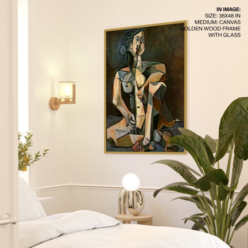 Wall Art | Seated woman by Pablo Picasso (1953) | Small to XXXL