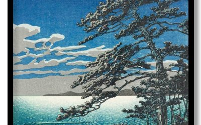 Wall Decor | Spring Moon at Ninomiya Beach by Hasui Kawase (1931