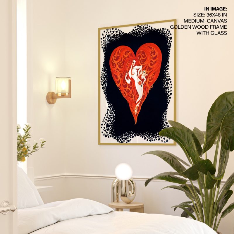The Aces Hearts by Erte (Unknown)