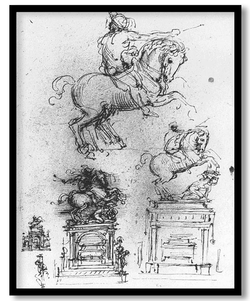 Study For The Trivulzio Equestrian Monument by Leonardo da Vinci (1510)